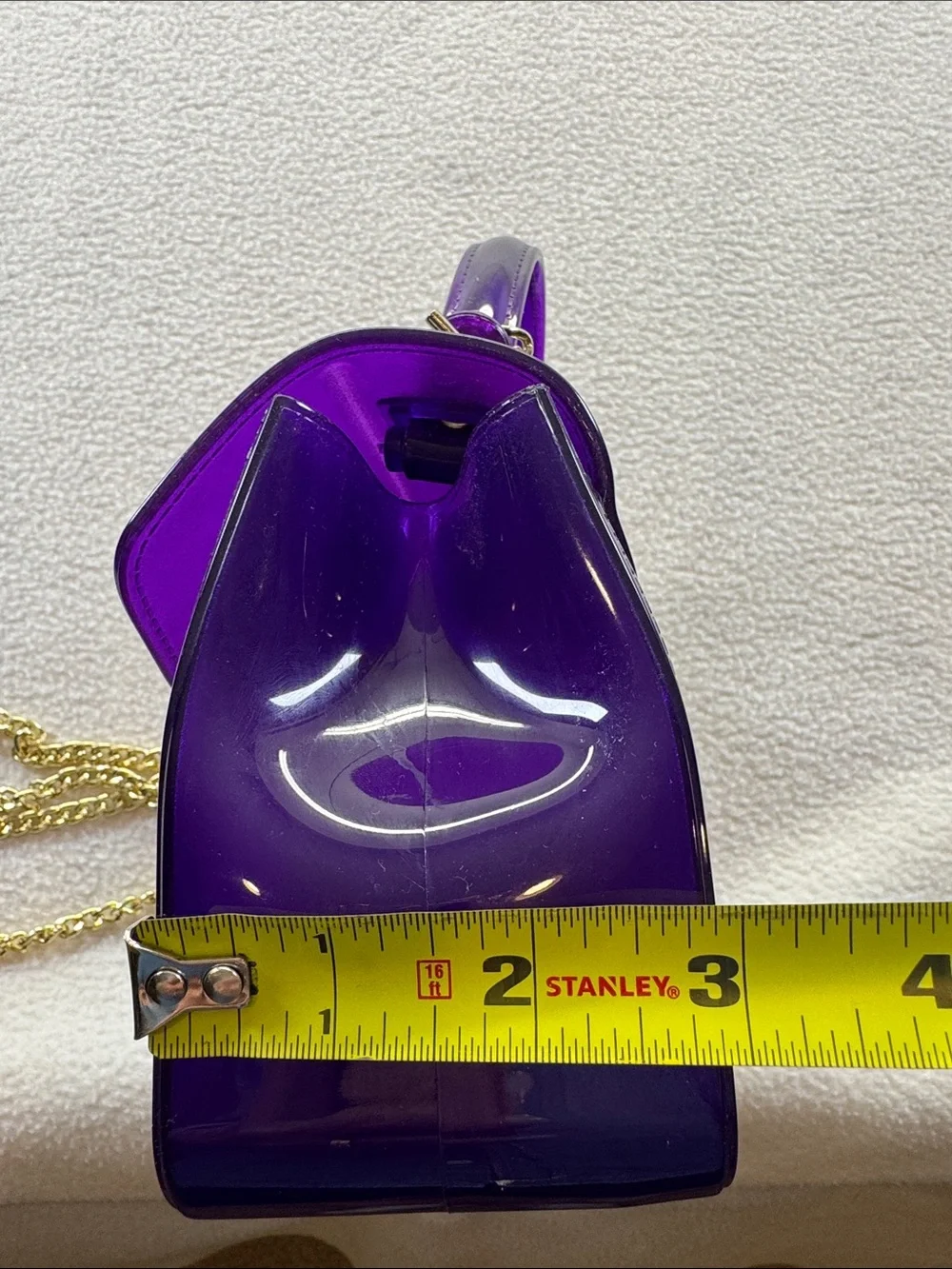 Campo Marzio Roma 1933 Purple Jelly Mini Satchel Crossbody Bag Italian PVC